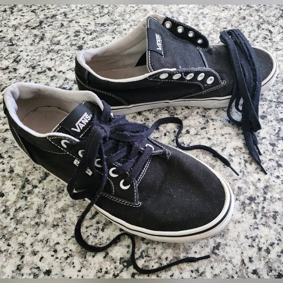 Vans Shoes - Vanz Shoes Black and White size 9.5